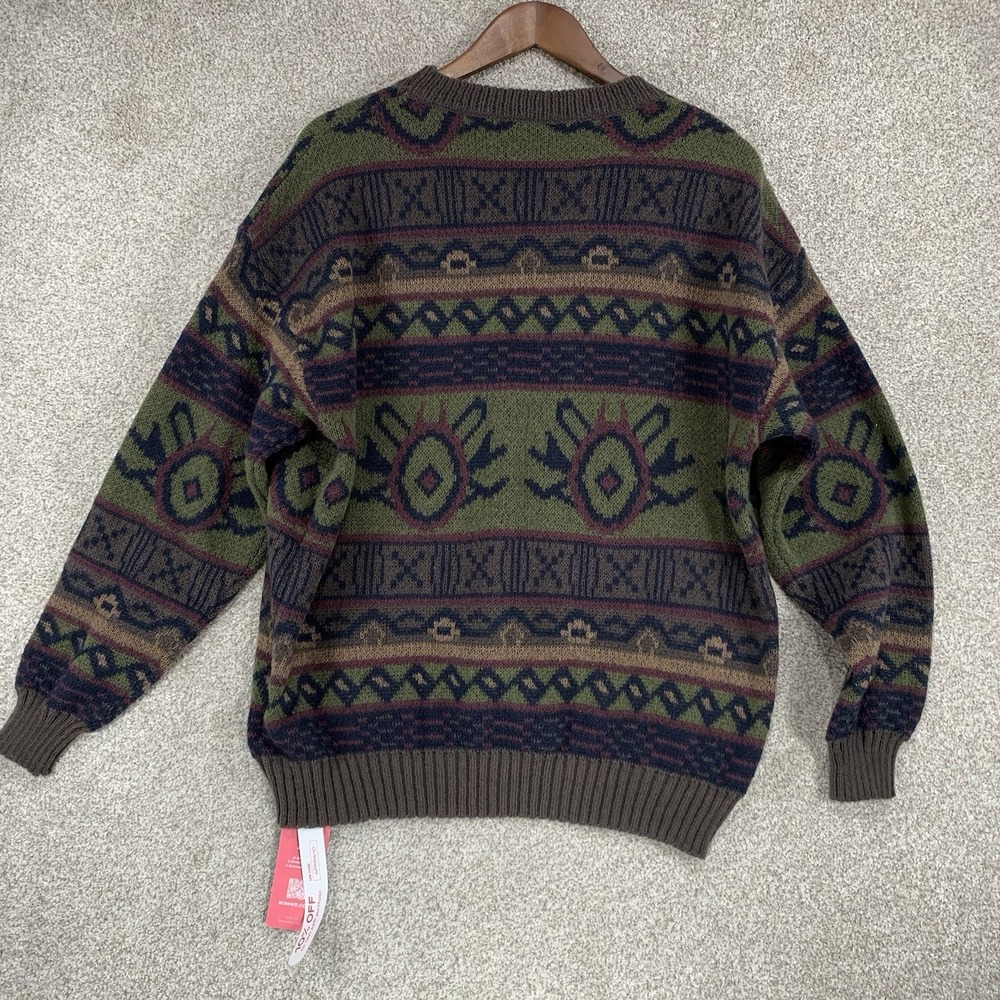 Nwt‎ ROMWE M Sweater Vintage Style Pullover Cosby 90s Soft Grunge Baggy - Picture 4 of 4